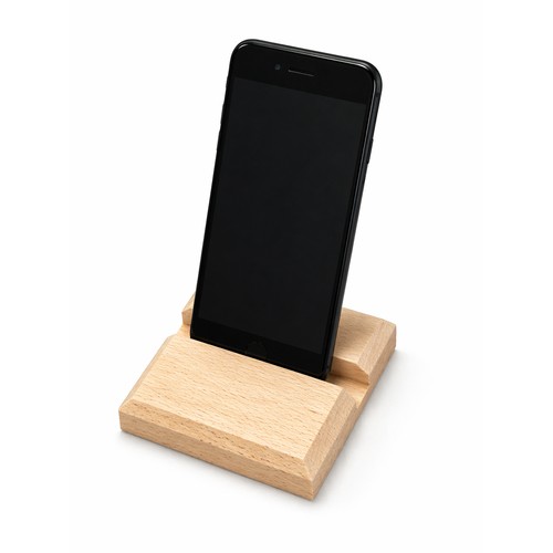 Support téléphone en bois